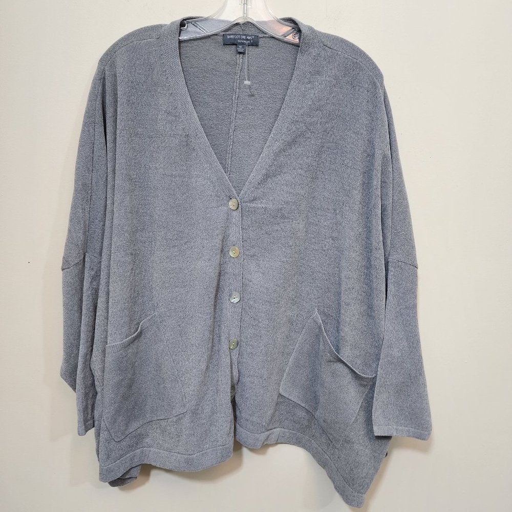 Barefoot‎ dreams NWOT cozy chic lite super soft button front cardigan size 1X